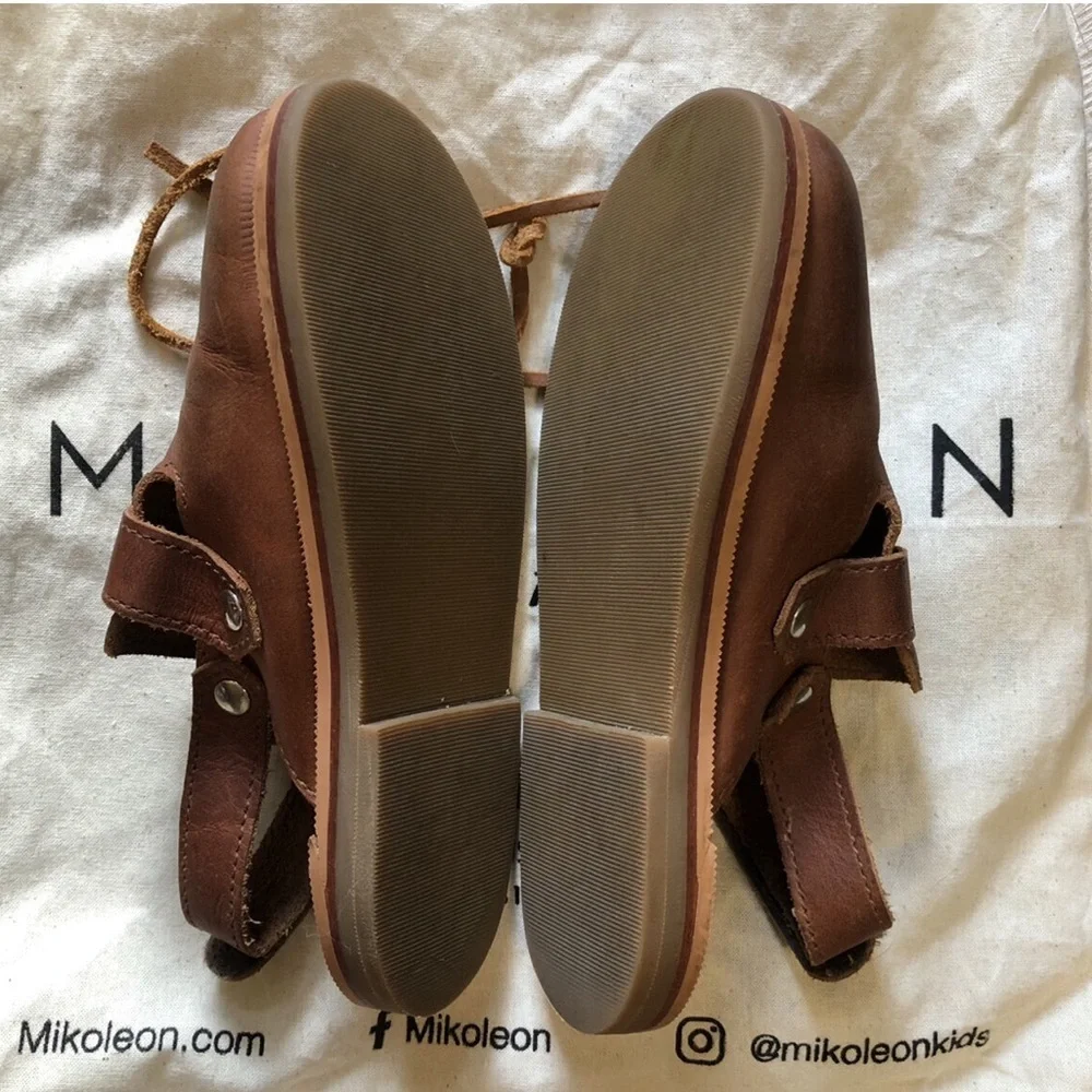 Mikoleon | Explorer Sandals | Brown | Artisan Genuine Leather Slip Ons